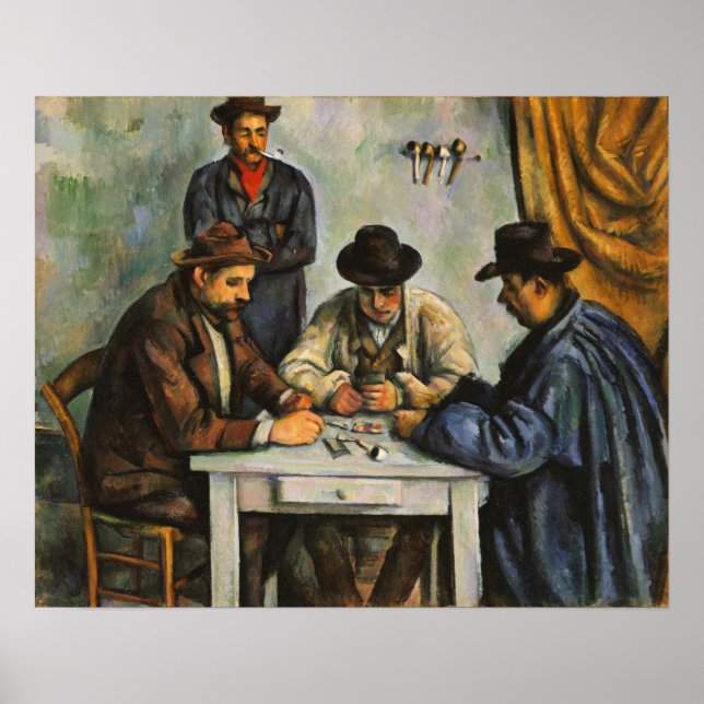Cézanne - Kortspelarna 1893 Poster (Framsidan)