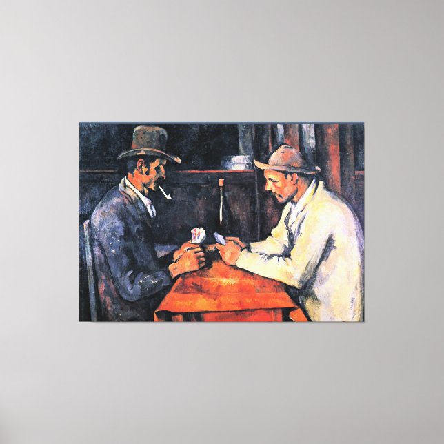 Cezanne - Kortspelarna (2) Canvastryck (Framsida)