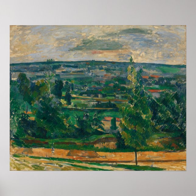 Cézanne - Landskap vid Jas de Bouffan Poster (Framsidan)