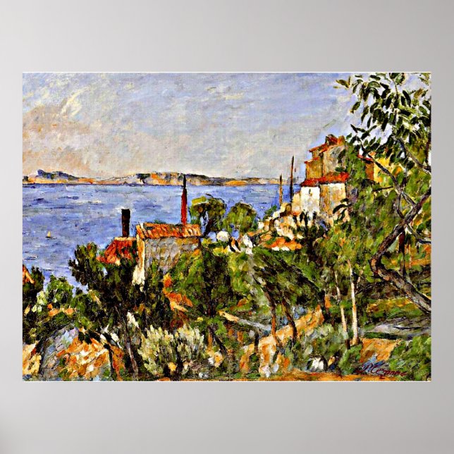 Cezanne - liggande, studie efter natur, poster (Framsidan)