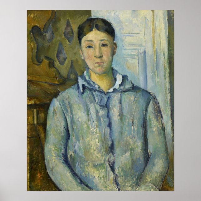 Cézanne - Madame Cézanne in Blue Poster (Framsidan)