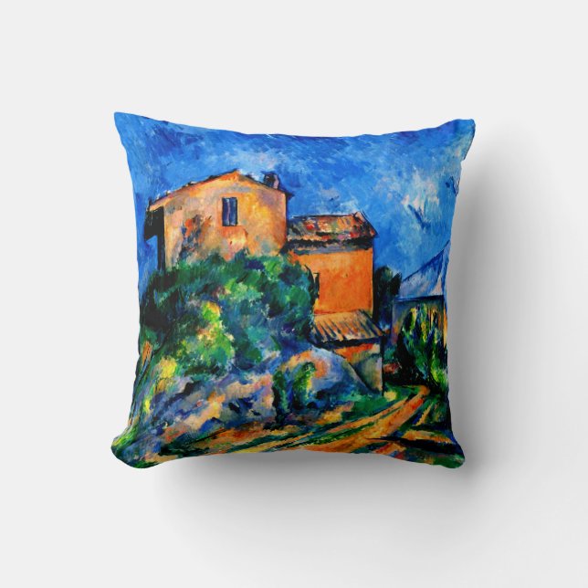 Cezanne - Maison Maria med utsikt över Chateau Noi Kudde (Framsida)