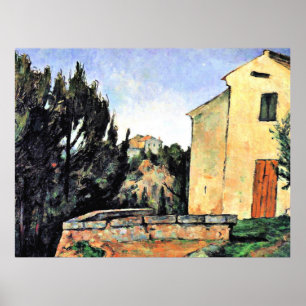 Cezanne-målning, övergivna huset poster