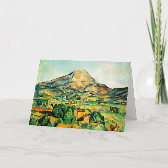 Cezanne Mont Sainte-Victoire-kort Kort (Framsida)