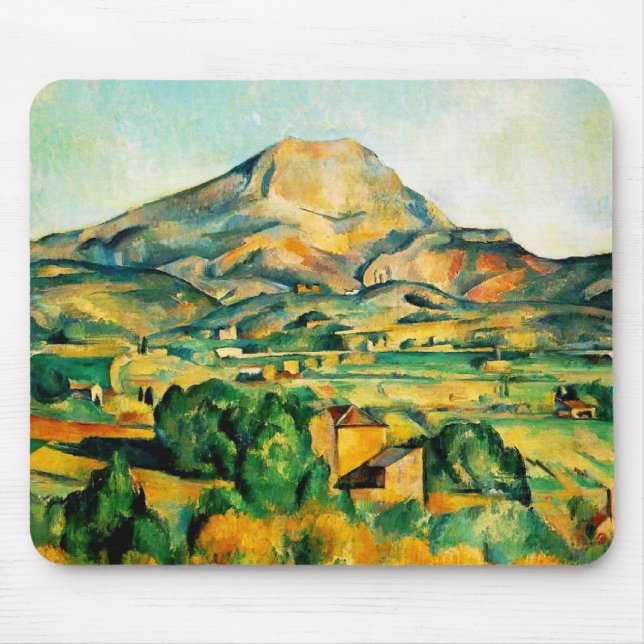 Cezanne Mont Sainte-Victoire Mouse Pad Musmatta (Framsidan)