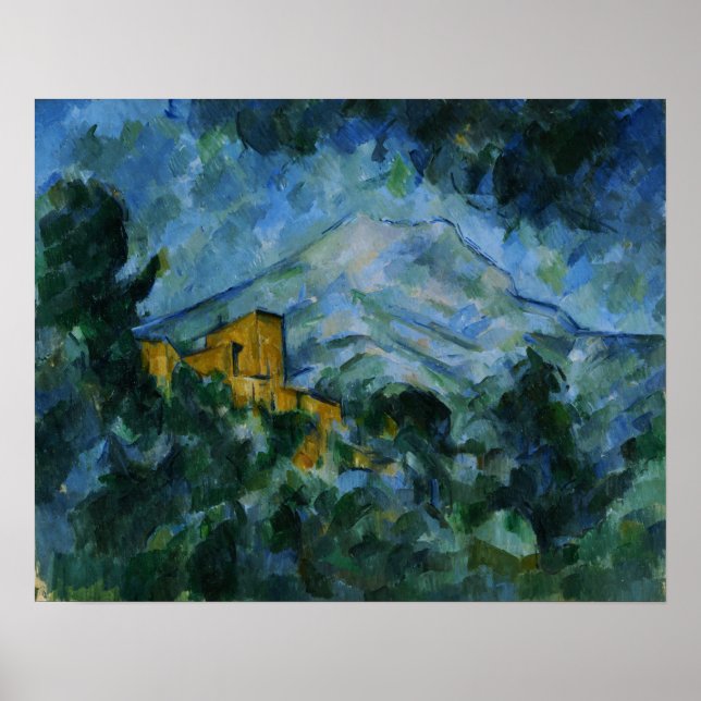 Cézanne - Mont Sainte-Victoire och Chateau Noir Poster (Framsidan)