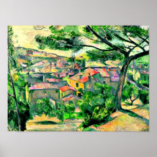 Cezanne - Morgonvy över L'Estaque Poster