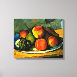 Cezanne - persikor, päron och druvor canvastryck