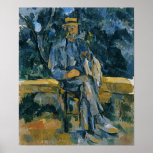Cézanne - Porträtt of Peasant Poster