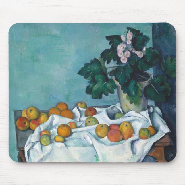 Cezanne Post impressionism still Life Flowers och Musmatta (Framsidan)