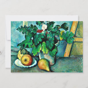 Cezanne - Pot of Primroses and Fruit Kort
