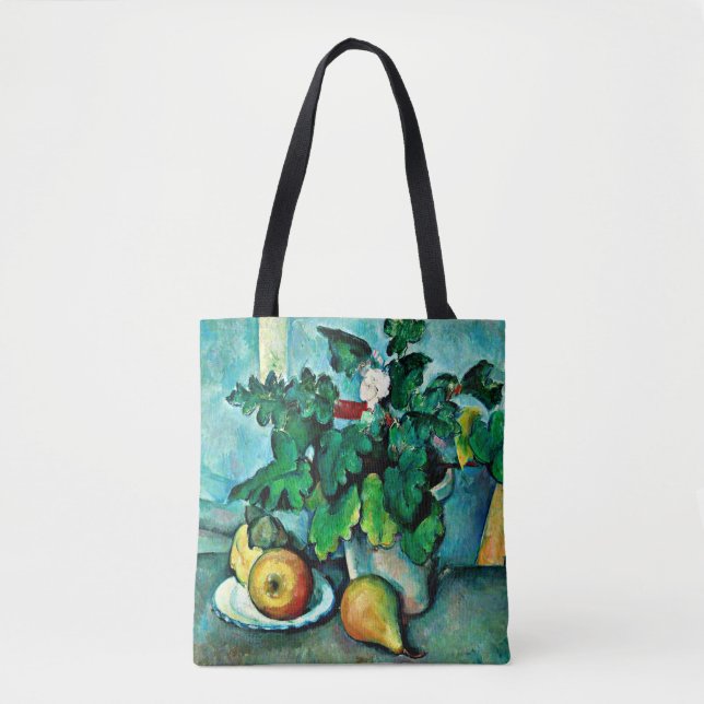 Cezanne - Pot of Primroses and Fruit Tygkasse (Framsida)