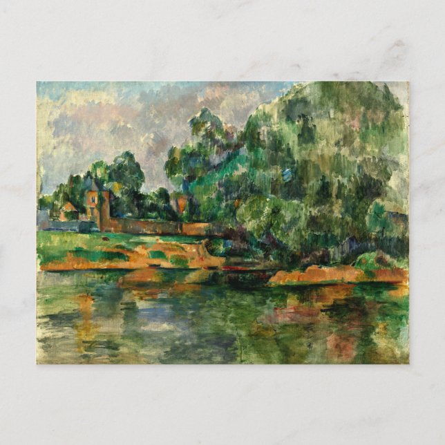 Cezanne - Riverbank Vykort (Framsida)