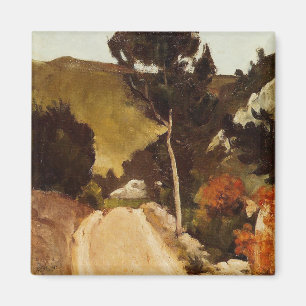 Cezanne - Road i Provence Magnet