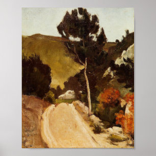 Cezanne - Road in Provence, bra Art-tavla Poster