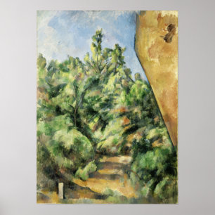 Cézanne - Röda Sten Poster