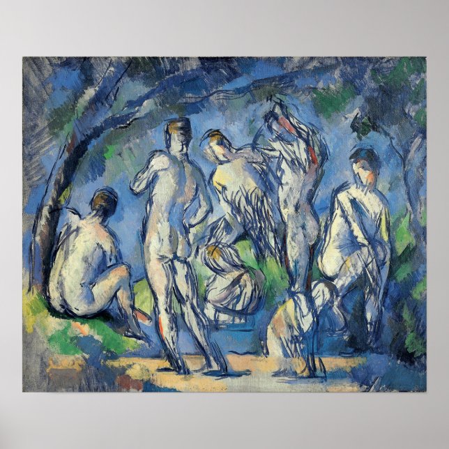 Cézanne - Seven Bathers Poster (Framsidan)
