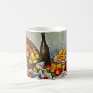 Cezanne som basketen av äpplen rånar kaffemugg