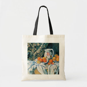 Cezanne still Life-Curtain,Fröntgen Pitcher,Fruit Tygkasse