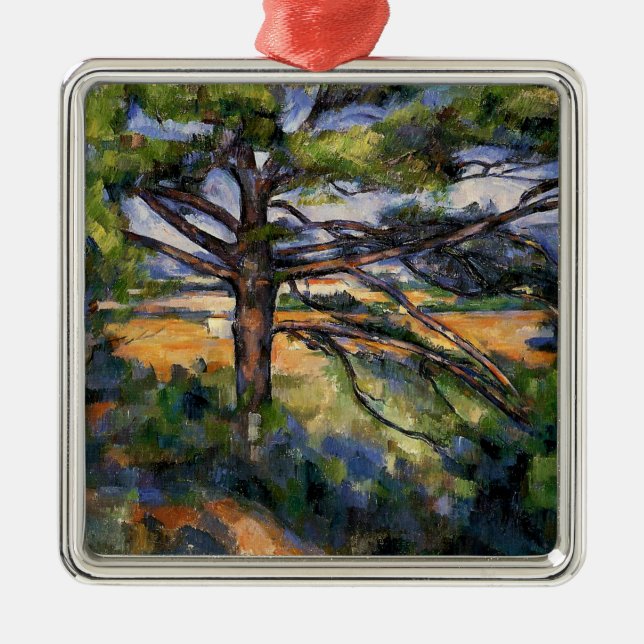 Cezanne - Stora Gräs och Röda jorden Julgransprydnad Metall (Framsidan)