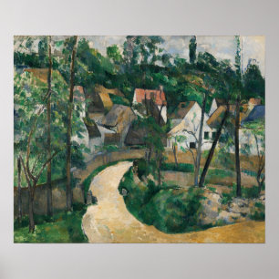 Cézanne - sväng in på vägen poster