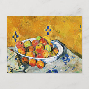 Cezanne - Tallrik med äpplen Vykort