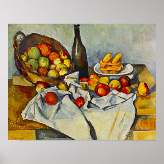 Cezanne The Basket of Apples Poster (Framsidan)