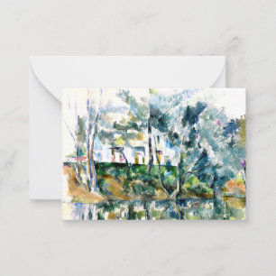 Cezanne - Träd och hus, av Eure Anteckningskort