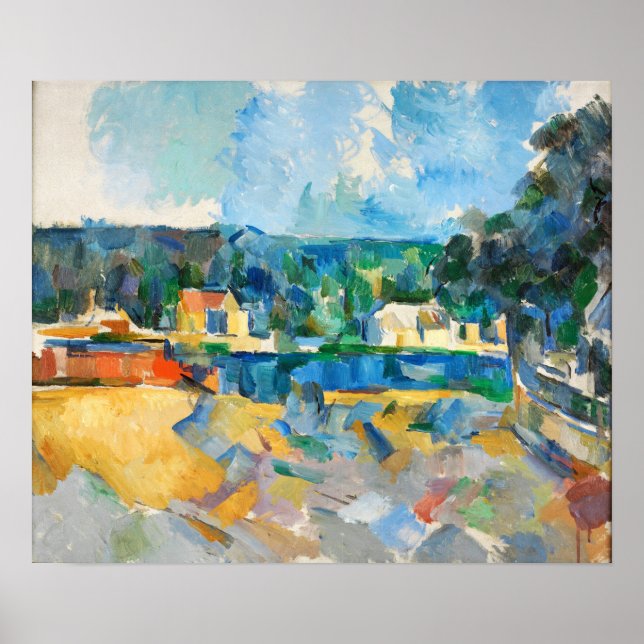 Cézanne - Vid en flodkant Poster (Framsidan)