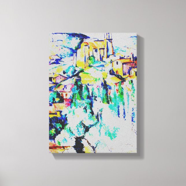 Cezanne Village vid Gardanne Canvastryck (Framsida)