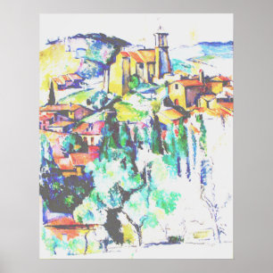 Cezanne Village vid Gardanne Poster