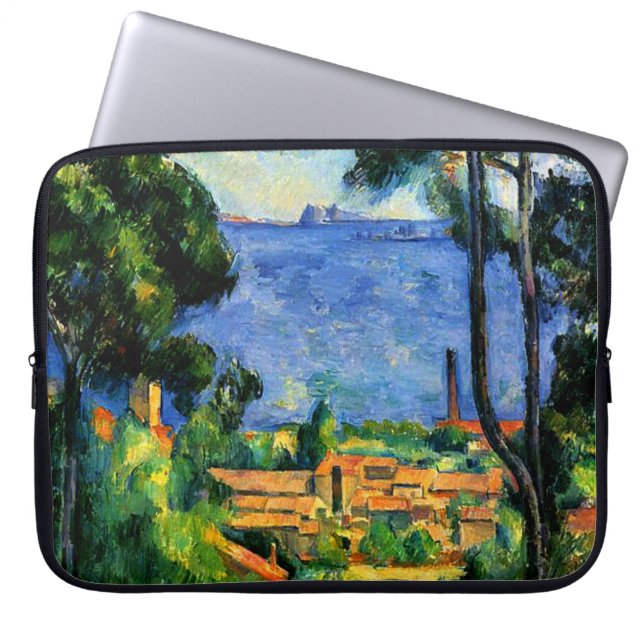 Cezanne - vy över Estaque Laptop Fodral (Framsidan)
