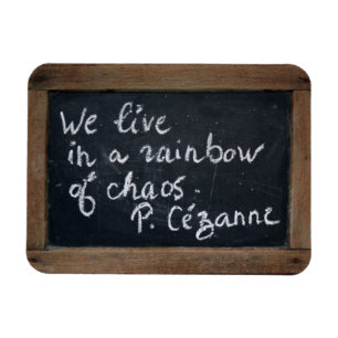 Cezannes citationsteckenArdoise vintage kritiserar Magnet