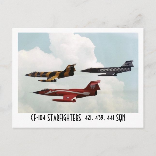 CF-104 STARFIGHTER VYKORT (Framsida)