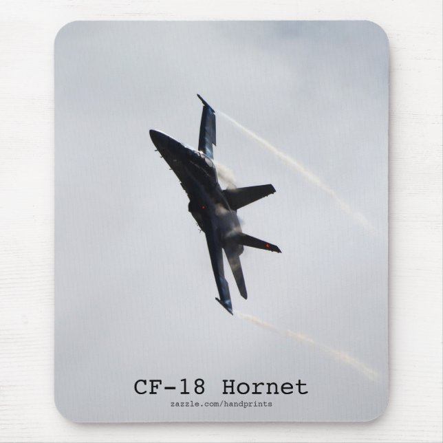 CF-18 Hornet Aircraft Mousepad Musmatta (Framsidan)