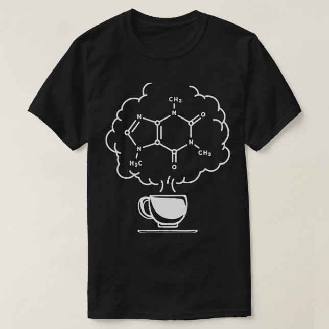 CF Coffee Drinking Coffee Science Student Chemistr T Shirt (Design framsida)
