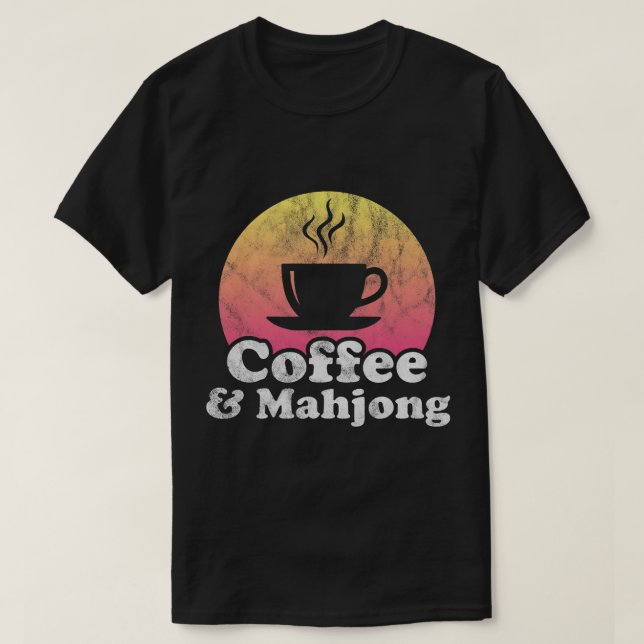 CF Coffee och Mahjong T Shirt (Design framsida)