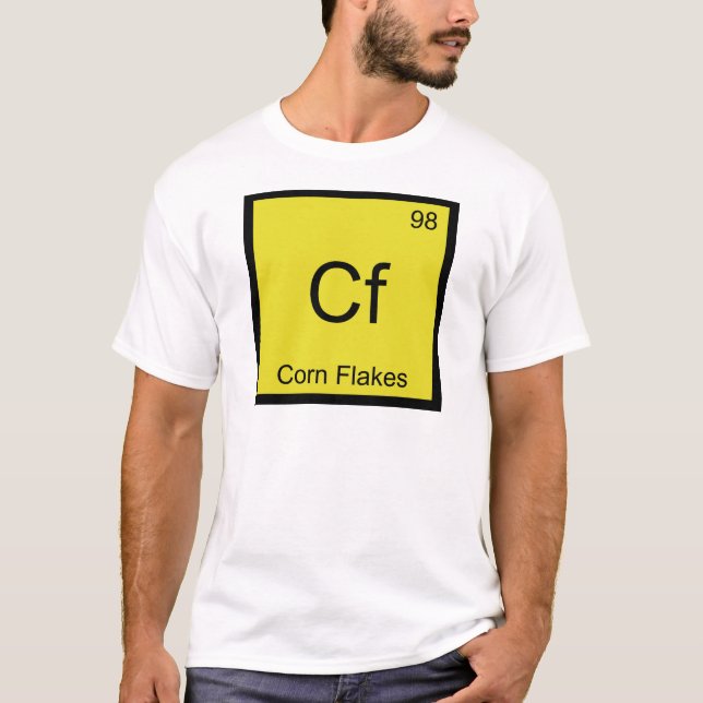 Cf - Maj flingor kemi Inslag-symbol T Shirt (Framsida)