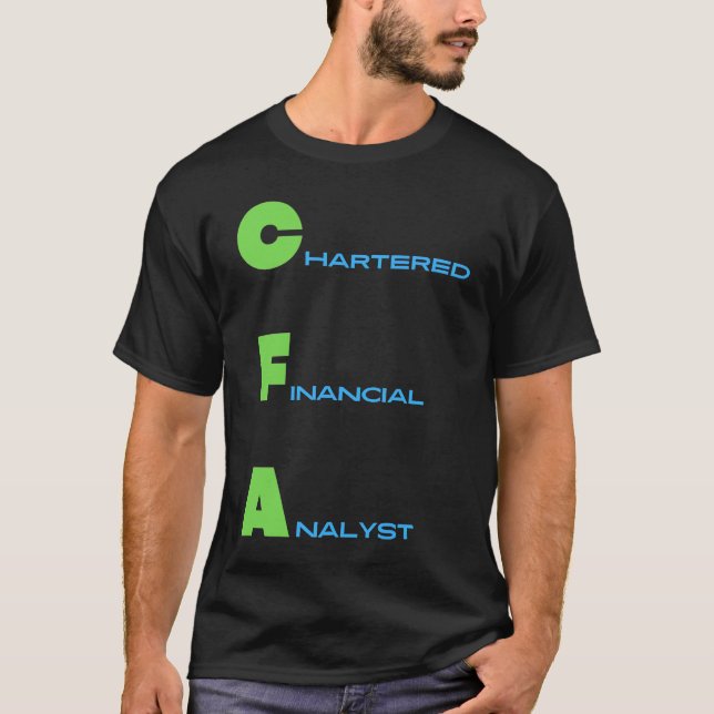 CFA Financial Analyst T Shirt (Framsida)