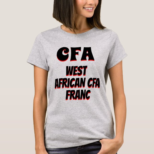 CFA Väster African CFA franc grått Tröja (Framsida)