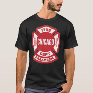 CFD Chicago Fire Department Sjukvårdare Classic T- T Shirt