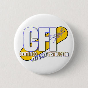CFI-LOGOTYP - AUKTORISERAD FLIGHT INSTRUUCTOR KNAPP
