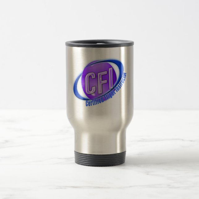 CFI ORB SWOOSH LOGOTYP AUKTORISERAD FLIGHT INSTRUU RESEMUGG (Center)