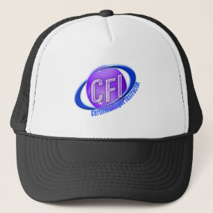 CFI ORB SWOOSH LOGOTYP AUKTORISERAD FLIGHT INSTRUU TRUCKERKEPS