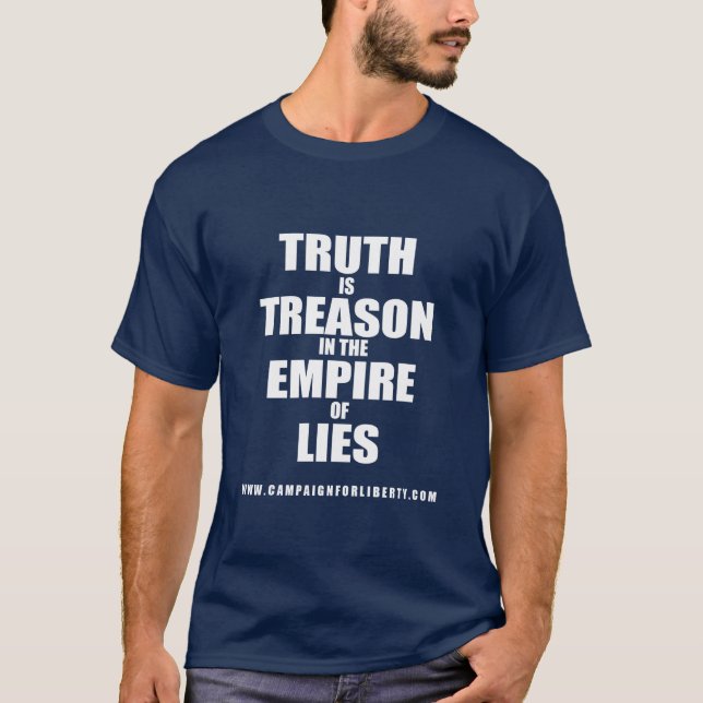 CFL - Sanning är treasonen i väldet av liggert Tee Shirt (Framsida)