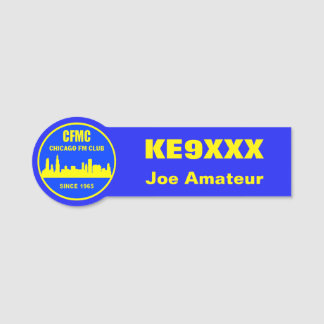 CFMC-anropssignal och Namn-märke Namnbricka