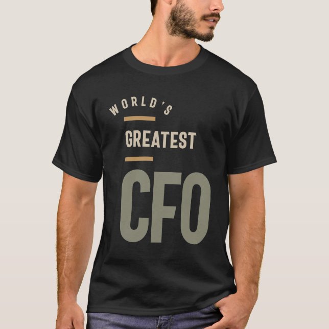 CFO Gift Funny Job Title Profession - Occupation T Shirt (Framsida)