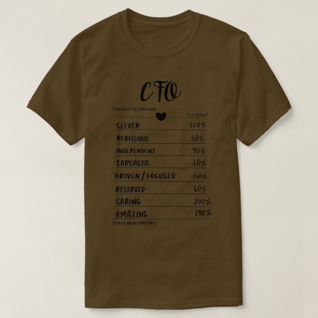 cfo-servering t shirt (Design framsida)