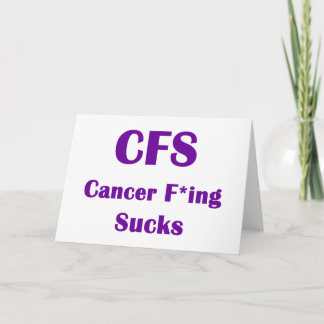 CFS för cancersvansar Kort