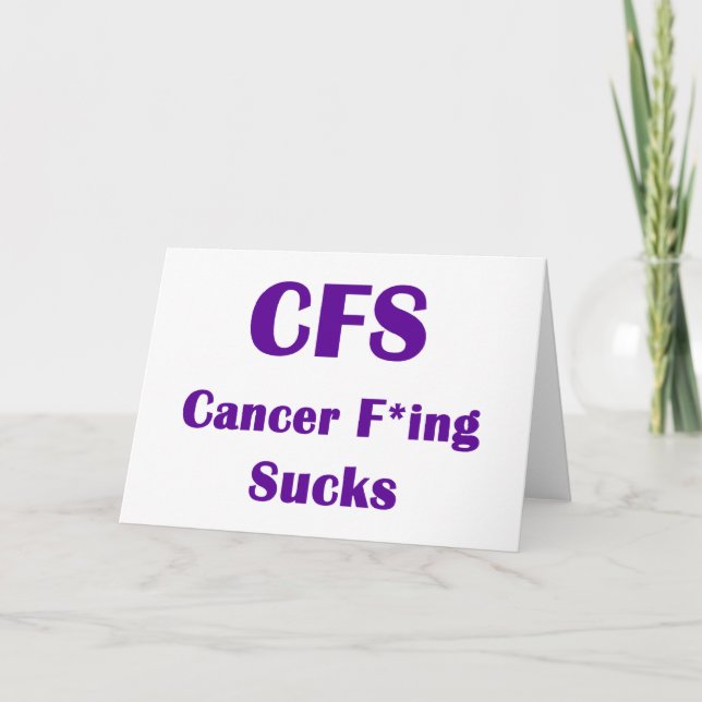 CFS för cancersvansar Kort (Framsida)